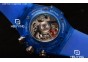 Big Bang Unico Blue Sapphire SS Blue Rubber Strap Skeleton Dial Swiss Valjoux 7750 Auto