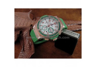 REPLICA HUBLOT BIG BANG 44 TUTTI FRUTTI GREEN .7750 AUTOCHRONO