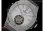 Big Bang Tourbillon Automatic SS White Dial on Black Rubber Strap