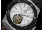 Big Bang Automatic Tourbillon SS/Ceramic White Dial on Rubber Strap