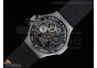 Big Bang Skeleton Tourbillon SS Ceramic Bezel on Black Rubber Strap