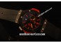 Hublot Big Bang Red Devil Chronograph PVD Case with Black Dial and Black Rubber Strap - Red Markers - 7750 Coating