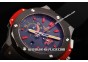 Hublot Big Bang Red Devil Swiss Valjoux 7750 Chronograph Movement PVD Case with Black Dial-Red Stick Markers and Black Rubber Strap