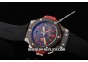 Hublot Big Bang Red Devil Swiss Valjoux 7750 Chronograph Movement PVD Case with Black Dial-Red Stick Markers and Black Rubber Strap