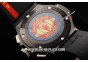 Hublot Big Bang Red Devil Swiss Valjoux 7750 Chronograph Movement PVD Case with Black Dial-Red Stick Markers and Black Rubber Strap