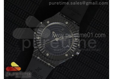 Big Bang Caviar Black Ceramic 41mm Black Ceramic Dial on Black Rubber Strap A2824