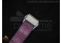 Big Bang 41mm White Caviar SS/Purple Bezel  on Purple Gummy Strap A2824