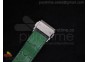 Big Bang 41mm White Caviar SS/Green Bezel  on Green Gummy Strap A2824