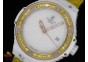 Big Bang 41mm White Caviar RG/Yellow Bezel  on Yellow Gummy Strap A2824