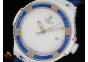 Big Bang 41mm White Caviar RG/Blue Bezel  on Blue Gummy Strap A2824