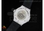 Big Bang 41mm White Caviar RG/Blue Bezel  on Blue Gummy Strap A2824