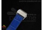 Big Bang 41mm White Caviar SS/Blue Bezel  on Blue Gummy Strap A2824