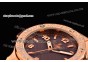 Hublot Big Bang Cappuccino Gold Swiss Quartz  Rose Gold Case with Brown Carbon Fiber Dial and Diamond Bezel