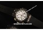 Hublot Big Bang Chronograph Swiss Quartz Movement PVD Case with Black Diamond Bezel White Dial and Black Rubber Strap-Lady Model