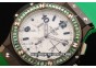 Hublot Big Bang Chronograph Swiss Quartz Movement PVD Case with Green Diamond Bezel and Green Rubber Strap-Lady Model