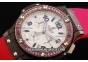 Hublot Big Bang Chronograph Swiss Quartz Movement PVD Case with Pink Diamond Bezel and Pink Rubber Strap-Lady Model