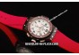 Hublot Big Bang Chronograph Swiss Quartz Movement PVD Case with Pink Diamond Bezel and Pink Rubber Strap-Lady Model