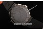 Hublot Big Bang Chronograph Swiss Quartz Movement PVD Case with White Diamond Bezel and Black Rubber Strap-Lady Model