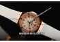 Hublot Big Bang Diamond Bezel Swiss Quartz Movement Rose Gold Case with White Dial and Numeral/Stick Markers-Lady Size