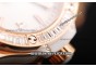 Hublot Big Bang Diamond Bezel Swiss Quartz Movement Rose Gold Case with White Diamond Bezel and White Dial-Lady Size