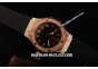 Hublot Big Bang Diamond Bezel Swiss Quartz Movement Rose Gold Diamond Case with Black Grid Dial and Black Rubber Strap-Lady Size