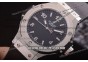 Hublot Big Bang Ladies Swiss ETA Quartz Steel Case with Black Dial and Black Rubber Strap