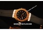 Hublot Big Bang Miyota Automatic Rose Gold Case with Black Dial and Black Rubber Bracelet-Lady Model