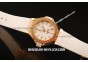 Hublot Big Bang Miyota Automatic Rose Gold Case with White Dial and White Rubber Strap-Lady Model