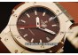 Hublot Big Bang Miyota Automatic Steel Case with Brown Dial and Brown Rubber Strap-Lady Model