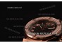 Hublot Big Bang Swiss Quartz Rose Gold Case with Diamond Bezel and Black Rubber Strap -Stick/Numeral Markers