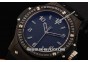 Hublot Lady Big Bang Diamond Bezel Swiss Quartz Movement PVD Case/Bezel with Black Dial and Black Rubber Strap