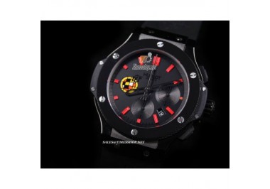 HB7892 -  Big Bang Spanish Football Mechanical Ceramic Black Date - Asia 7750