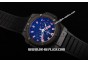 Hublot King Power Black Magic Ceramic Swiss Valjoux 7750 Automatic Movement Full Ceramic Case with Red Stick Markers and Black Dial-Black Rubber Strap