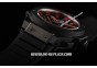 Hublot King Power Black Magic Ceramic Swiss Valjoux 7750 Automatic Movement Full Ceramic Case with Red Stick Markers and Black Dial-Black Rubber Strap