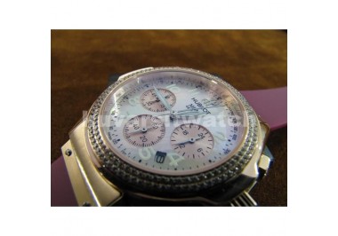 HUBLOT MDM RG DIAMOND FUCHHSIA WHITE DIAL