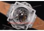 Hublot Masterpiece MP 08 Antikythera Sunmoon 908.NX.1017.GR Skeleton Dial Brown Leather Steel Watch