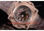 Hublot Masterpiece MP 08 Antikythera Sunmoon 908.NX.1019.GR Skeleton Dial Brown Leather Rose Gold Watch