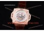 Hublot Masterpiece MP 08 Antikythera Sunmoon 908.NX.1019.GR Skeleton Dial Brown Leather Rose Gold Watch