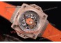 Hublot Masterpiece MP 08 Antikythera Sunmoon 908.NX.1021.GR Skeleton Dial Orange Leather Rose Gold Watch