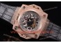 Hublot Masterpiece MP 08 Antikythera Sunmoon 908.NX.1025.GR Skeleton Dial Black Leather Rose Gold Watch