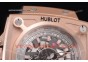 Hublot Masterpiece MP 08 Antikythera Sunmoon 908.NX.1025.GR Skeleton Dial Black Leather Rose Gold Watch