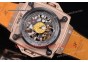 Hublot Masterpiece MP 08 Antikythera Sunmoon 908.NX.1030.GR Skeleton Dial Yellow Leather Rose Gold Watch