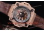 Hublot Masterpiece MP 08 Antikythera Sunmoon 908.NX.1024.GR Skeleton Dial Brown Leather Rose Gold Watch