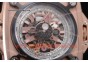 Hublot Masterpiece MP 08 Antikythera Sunmoon 908.NX.1024.GR Skeleton Dial Brown Leather Rose Gold Watch