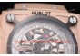 Hublot Masterpiece MP 08 Antikythera Sunmoon 908.NX.1031.GR Skeleton Dial Black Leather Rose Gold Watch