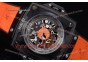 Hublot Masterpiece MP 08 Antikythera Sunmoon 908.NX.1034.GR Skeleton Dial Orange Leather PVD Watch