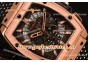 Hublot MP-06 Senna Chrono T854658 Skeleton Dial Rose Gold Markers Rose Gold Watch