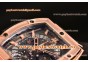 Hublot MP-06 Senna Chrono T854658 Skeleton Dial Rose Gold Markers Rose Gold Watch