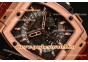 Hublot MP-06 Senna Chrono T854657 Skeleton Dial Brown Leather Rose Gold Watch