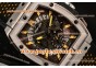 Hublot MP-06 Senna Chrono T854649 Skeleton Dial Yellow Markers Steel Watch